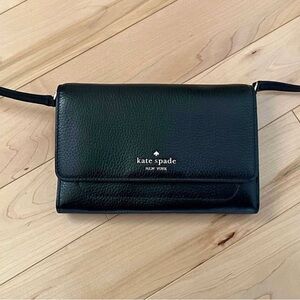 Kate Spade Harlow Wallet On A String Black